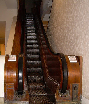  Macy*s wooden escalator Pittsburgh, Pennsylvania U.S.A. 